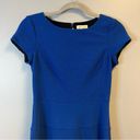 Rebecca Taylor  Dress Short Sleeve Diamond Texture Dress in Royal Blue Sz 2 GUC Photo 2