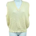 American Vintage Y2K Cottagecore Sleeveless Cable Knit Rose Sweater Size Medium Photo 0