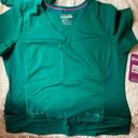 Healing Hands Hunter Green Scrub Top Photo 0