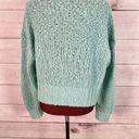 Everlane  The Lofty-Knit Henley Womens Sweater Sz S Teal Mock Neck Wool Blend Photo 7