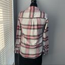 SO Sz S Embellished Plaid Flannel Button Down Top Photo 6