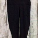 Lululemon  Athletic Capri Pant Yoga Work Out Pant Size 4 Black Mesh Accents 🌸🌺 Photo 0