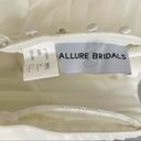 Allure Bridals Wedding Dress Strapless Cascading Tulle Layers Jeweled Beads Gown Size 8 Photo 3