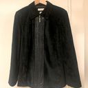 Preston & York  Genuine Black Leather Suede Jacket EUC Photo 9