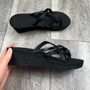 Teva Black Wedge Sandals Photo 3