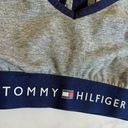 Tommy Hilfiger Gray And Blue Unlined Sports Bra Size Small Photo 1