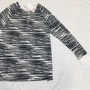 LuLaRoe NWT  Mark Shirt medium black and white stripes long sleeves Photo 2