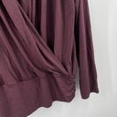 Amour Vert  Calais Top Extra Large Long Sleeve Bamboo Purple Fig Modal Stretch Photo 7