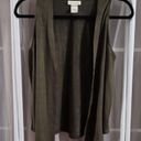 belle du jour Olive Green Faux Suede Vest, Sz Juniors Small Photo 0