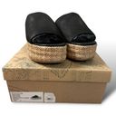 Free People  Harbor Raffia Flatform Sandals in Black Size 11 Platform Chunky Boho Photo 4