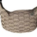 The Sak  Elliot Lucca Hobo Shoulder Bag Brown Crochet Knit Leather Strap Lined Photo 4