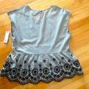 Sonoma NEW❤️ Sleeveless Gray and Black Top NWT Large Photo 3