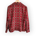 American Vintage Vintage Haberdashery Retro Red Square Patterned Long Sleeve Button Down Shirt L Photo 4