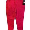 Newport News  Womens Jeans Skinny Mid Rise Red Size 10 Photo 7