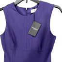 MM.LaFleur  Womens Shirley Sheath Dress 2 Elderberry Purple Sleeveless Back Zip Photo 2