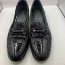 Ecco  2-Tone Patent Leather Block Heel Bit Loafers Women's EU 41 or US 10/10.5 Photo 1