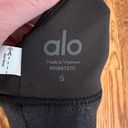 Alo Yoga  Faux Leather Airbrush Splendor Sports Bra size Small Photo 8