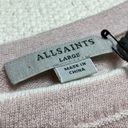 ALLSAINTS  Cassia Baby Pink Striped Slouchy Sweater Women’s Large Photo 6