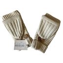 UGG  Wool Blend Fingerless Knit Gloves Mittens Cream Womens One Size NEW Photo 1