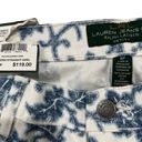 Ralph Lauren LAUREN  Indigo Multi Floral Modern Straight Ankle Cropped Denim Jean Photo 2