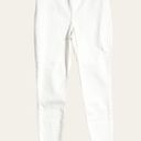 Spanx  White Ripped Raw Hem Pull-On Denim Skinny Jean Jeggings Size M Photo 2