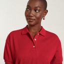 Everlane  The Oversized Polo Shirt Top Cotton Goji Berry Red Size S NWT Photo 2