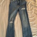 BDG Stretch High Waist Flare Jeans 26, Medium Wash, Distressed, Urban Outfitters Photo 2