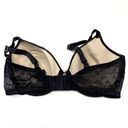 Natori Black Floral Lace Calais Sweetheart Contour Underwire Bra 32D Photo 3