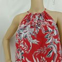 The Loft "" RED & GRAY PAISLEY PRINT SLEEVELESS SWING DRESS SIZE: XSP NWT Photo 1