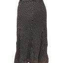 Anne Klein  Silk Black and All-Over Print Midi Maxi Skirt Size 12 Photo 4