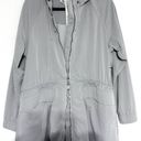 Lululemon  Rare Grey Long Windbreaker Jacket Rain Jacket Size 10 Photo 11