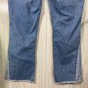 Wrangler  Flared Crop Two Tone Raw Hem Frayed Jeans size 10 Photo 5