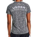 Under Armour  T-Shirt NWT UA Black Heathered Tech V-Neck Training Short Sleeve XS Photo 1