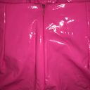 Amazon Hot Pink Faux Leather Skirt Photo 2