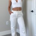 H&M White Cargo Wide Leg Pants Photo 0