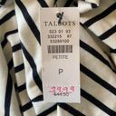 Talbots The Talbot Tee women's petite P black and white stripe turtleneck NWT Photo 8