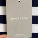 Everlane NWT  The Organic Cotton Relaxed Long Sleeve Tee in Navy Stripe Photo 6