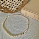 American Vintage Vintage “Ryver” Hidden Pearl Clasp Necklace 17.5” Baroque Ivory Cream Classic Photo 11