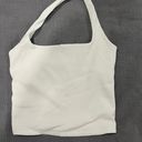 Abercrombie & Fitch  White Ribbed Halter Top Photo 1