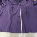 Dress Barn Vintage Y2K  Plus Size Purple Collared Button Down Bell Sleeve Blouse Photo 7