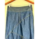 Urban Outfitters Evie Seamed Denim Asymmetrical Hem Maxi Skirt Size Small Photo 5