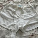 J. McLaughlin NWOT  White Linen Blend Belted High Rise Shorts with Pockets, size 6 Photo 12