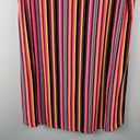 Brooks Bobbie  Multi-Color Knee Length Rainbow Striped T-Shirt Shift Dress XL Photo 12