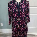 Crown & Ivy  navy/pink ladybug print button front dress size 4P Photo 0