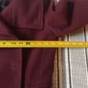 H&M Maroon Red Wool Blend Classic Pea Coat Mid Length Fitted Jacket size 4 Photo 7