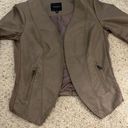 Dynamite taupe vegan leather jacket size small #96 Photo 7