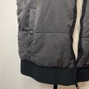 Banana Republic  Black Grey Padded Puffer Classic Zipper Front Vest size Large Photo 7