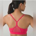 Lululemon  Salmon Pink Flow Y sportsbra IV in Boom Juice Photo 1