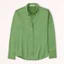 Abercrombie & Fitch Long Sleeve Satin Button Down Photo 0