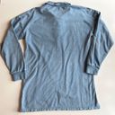 Nasty Gal  Oversized Polo Style Sweatshirt Mini Dress Long Sleeves Blue Size US6 Photo 6